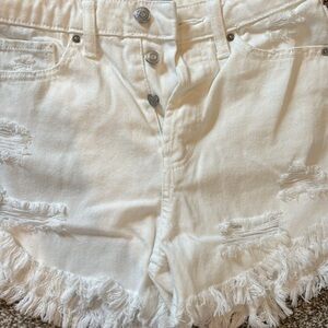 Wild Fable White Distressed Jean Shorts